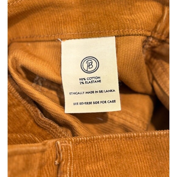 NWT Porter Blue Jeans Mustard The Wanderer Corduroy Flare Bell Bottom Retro 24 - Picture 9 of 10